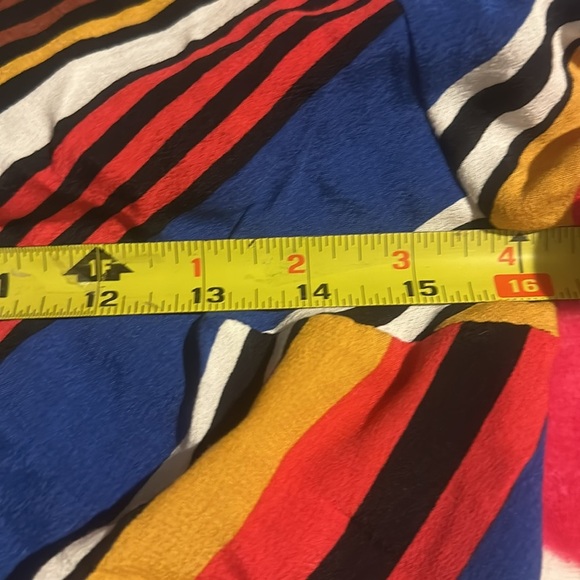 NWT Express Multi colored peplum Top shirt size XS - Picture 9 of 11